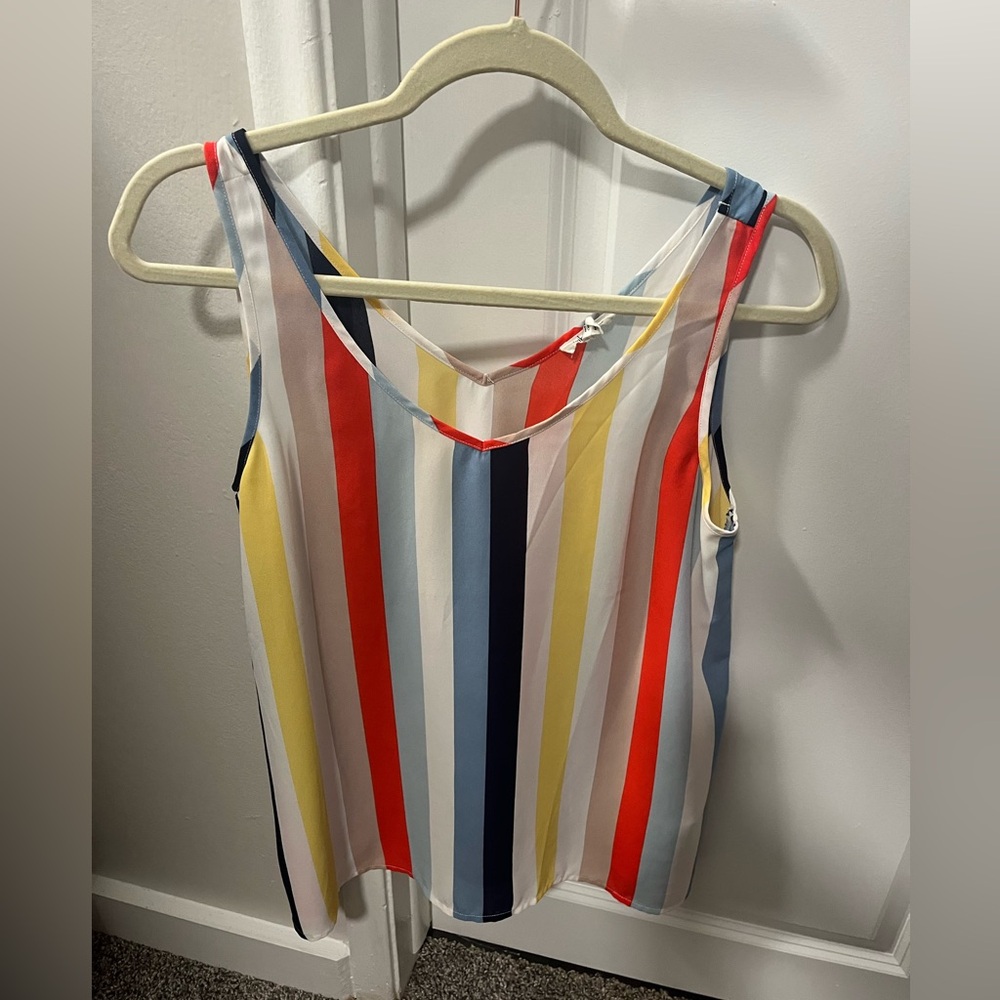 Beachy Striped Tank Blouse